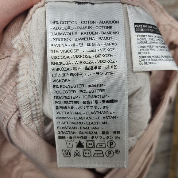 Levis 721 High Rise Skinny Ankle Jean Premium Leather Tag Pink Women Size 27 - Picture 7 of 10